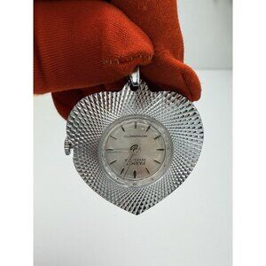 Vintage Parmex Perfectic Swiss Pendant Watch Heart Antimagnetic Manual Wind Runs